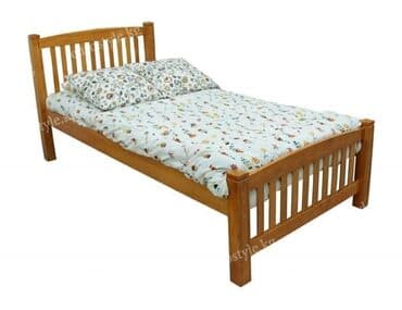 Деревянная односпальная кровать. - Материал: массив дерева at lalafo.kg Деревянная односпальная кровать. - Материал: массив дерева