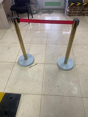 Стойки ограждения с лентой Высота стойки 90см Кассета с вытяжной at lalafo.kg — 5 Стойки ограждения с лентой Высота стойки 90см Кассета с вытяжной — 5