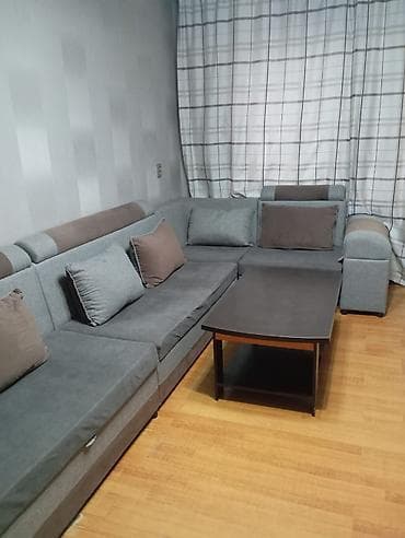 Офис эмереги: Диван модульный, раскладной .Состоит из 4 частей + тумба для lalafo.kg да — 1 Офис эмереги: Диван модульный, раскладной .Состоит из 4 частей + тумба для — 1