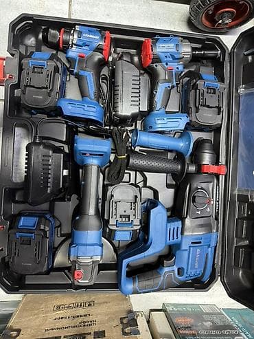 Набор аккумуляторного электроинструмента в кейсе Комплектация: - at lalafo.kg Набор аккумуляторного электроинструмента в кейсе Комплектация: -