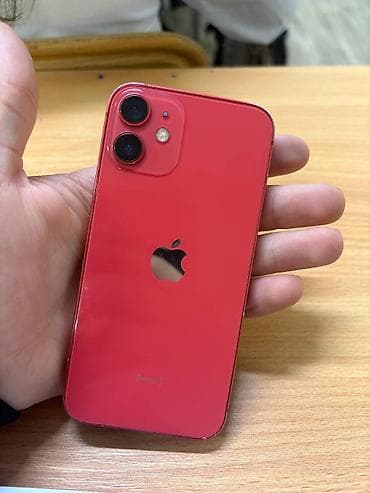 IPhone 12 mini, Б/у, 64 ГБ, Красный, Кабель, Коробка, 78 % at lalafo.kg IPhone 12 mini, Б/у, 64 ГБ, Красный, Кабель, Коробка, 78 %
