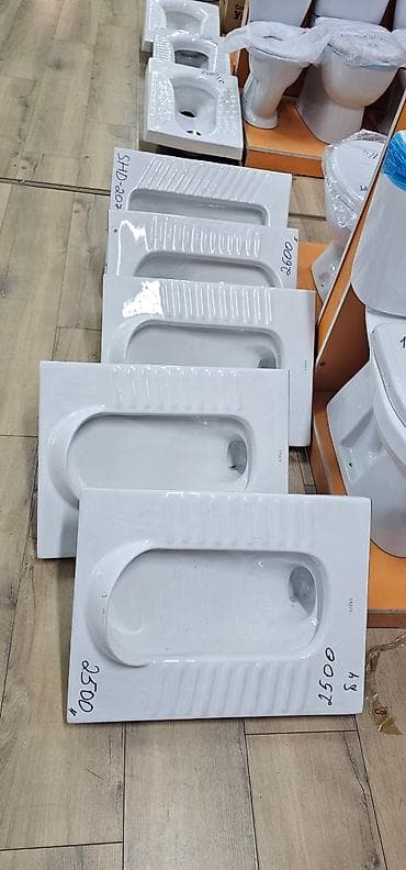 Керамические напольные унитазы-«турецкие» (напольные чаши Генуя) - at lalafo.kg Керамические напольные унитазы-«турецкие» (напольные чаши Генуя) -