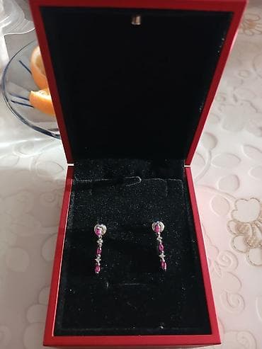Серьги, Проба 585, Рубин, Женские at lalafo.kg Серьги, Проба 585, Рубин, Женские