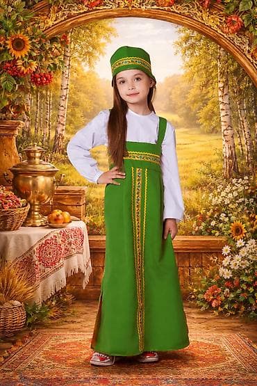 Русский народный костюм для девочек НАПРОКАТ. Размер: 122-128 см at lalafo.kg Русский народный костюм для девочек НАПРОКАТ. Размер: 122-128 см