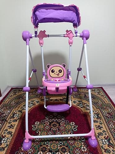 Детские напольные качели с сиденьем и козырьком - Тип: напольные at lalafo.kg Детские напольные качели с сиденьем и козырьком - Тип: напольные