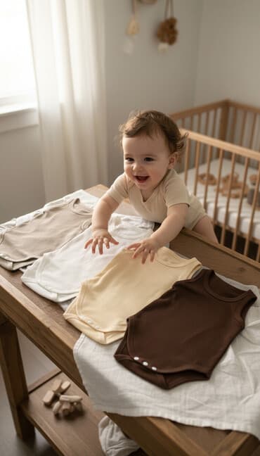 Боди, цвет - Бежевый at lalafo.kg Боди, цвет - Бежевый