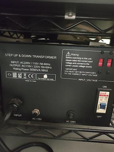 Чыңалуу өзгөрткүчтөрү: Понижающе-повышающий трансформатор LiteFuze LT-5000 (Step Up & lalafo.kg да — 2 Чыңалуу өзгөрткүчтөрү: Понижающе-повышающий трансформатор LiteFuze LT-5000 (Step Up & — 2