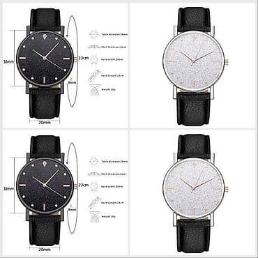 Кварцевые часы со звездным небом, модные роскошные с кожаным at lalafo.kg Кварцевые часы со звездным небом, модные роскошные с кожаным