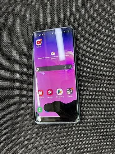 Samsung Galaxy S10, Б/у, 128 ГБ, цвет - Черный, 2 SIM at lalafo.kg Samsung Galaxy S10, Б/у, 128 ГБ, цвет - Черный, 2 SIM