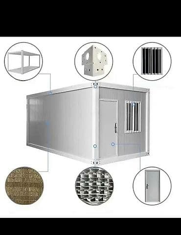 Модульные быстровозводимые блок‑контейнеры с панорамным остеклением at lalafo.kg Модульные быстровозводимые блок‑контейнеры с панорамным остеклением