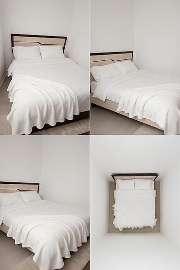 Двуспальная кровать, Б/у, С матрасом, длина - 2000 см at lalafo.kg Двуспальная кровать, Б/у, С матрасом, длина - 2000 см