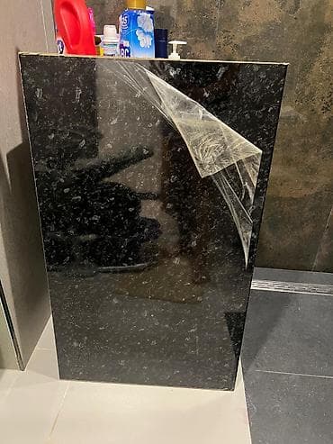 Столешница ЛДСП 38мм остался кусок российский ЛДСП скиф черный мрамор at lalafo.kg Столешница ЛДСП 38мм остался кусок российский ЛДСП скиф черный мрамор