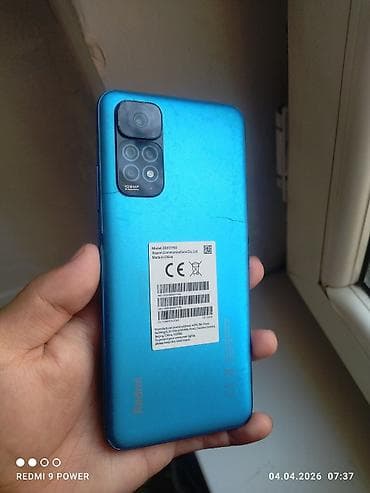 Redmi, Redmi Note 11, Б/у, 128 ГБ, цвет - Синий, 2 SIM at lalafo.kg Redmi, Redmi Note 11, Б/у, 128 ГБ, цвет - Синий, 2 SIM
