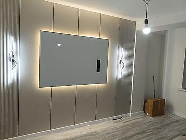 Отделка квартиры . ванной/душевой под ключ: тв зона,облицовка at lalafo.kg Отделка квартиры . ванной/душевой под ключ: тв зона,облицовка