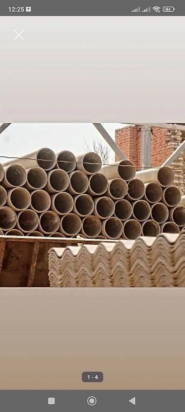 Труба для канализации Магистральная, Материал: Хризотилцемент at lalafo.kg Труба для канализации Магистральная, Материал: Хризотилцемент