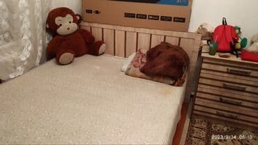 Продаю кровать двуспалка +матрас артопедический.Реальному клиенту at lalafo.kg Продаю кровать двуспалка +матрас артопедический.Реальному клиенту