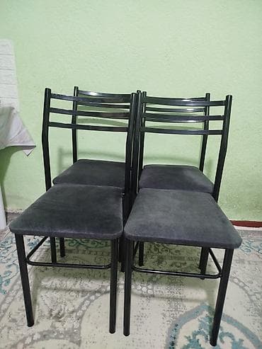 Тигүүчүлөр үчүн отургучтар: Ашкана үчүн отургуч, Темир, түсү - Кара lalafo.kg да — 2 Тигүүчүлөр үчүн отургучтар: Ашкана үчүн отургуч, Темир, түсү - Кара — 2