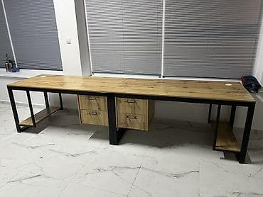 Офис креслолору: Кеңсе үчүн үстөл, Жөндөлбөй турган, түсү - Күрөң, Тик бурчтуу lalafo.kg да — 4 Офис креслолору: Кеңсе үчүн үстөл, Жөндөлбөй турган, түсү - Күрөң, Тик бурчтуу — 4