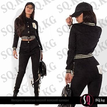 Брючный костюм, Прямые, Велюр, Осень-весна at lalafo.kg Брючный костюм, Прямые, Велюр, Осень-весна