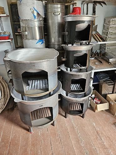 Казан и печь под казан (очаг) для приготовления на открытом огне. от at lalafo.kg Казан и печь под казан (очаг) для приготовления на открытом огне. от