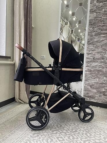 Коляска, Другой бренд, цвет - Черный, Б/у at lalafo.kg Коляска, Другой бренд, цвет - Черный, Б/у