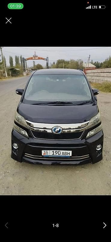 Toyota Vellfire: 2008 г., 3.5 л, Автомат, Бензин, Минивэн at lalafo.kg — 1 Toyota Vellfire: 2008 г., 3.5 л, Автомат, Бензин, Минивэн — 1