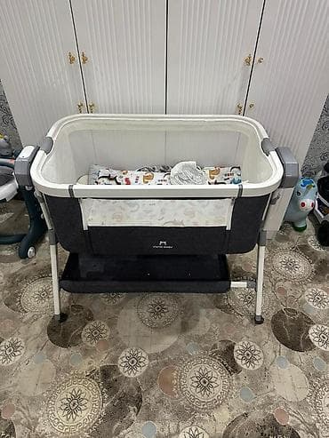 Бала үчүн комод: Балдар үчүн кошумча коюлган керебет, Дөңгөлөктүү, түсү - Боз lalafo.kg да — 2 Бала үчүн комод: Балдар үчүн кошумча коюлган керебет, Дөңгөлөктүү, түсү - Боз — 2