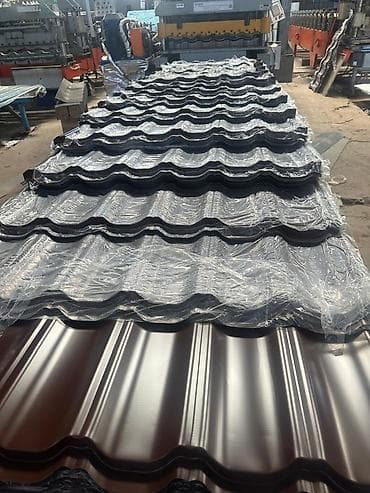 Металлочерепица (профнастил под черепичную волну) - Профиль: волновой at lalafo.kg Металлочерепица (профнастил под черепичную волну) - Профиль: волновой