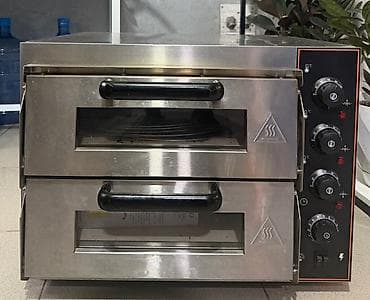 Двухкамерная электрическая печь для пиццы/выпечки из нержавеющей at lalafo.kg Двухкамерная электрическая печь для пиццы/выпечки из нержавеющей