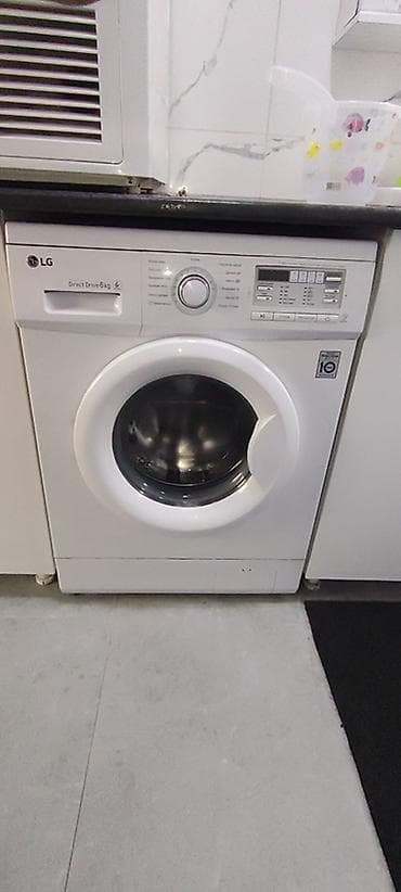 Стиральная машина LG с фронтальной загрузкой, Inverter Direct Drive at lalafo.kg Стиральная машина LG с фронтальной загрузкой, Inverter Direct Drive