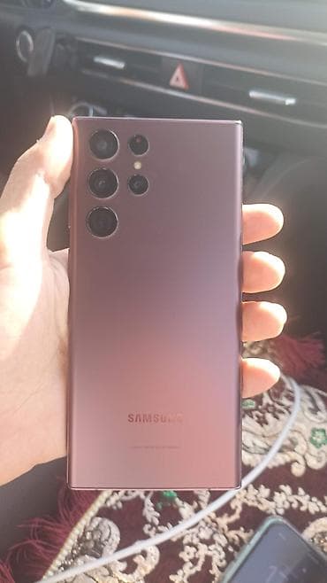 Samsung Galaxy S22 Ultra, Б/у, 256 ГБ, цвет - Фиолетовый, eSIM at lalafo.kg Samsung Galaxy S22 Ultra, Б/у, 256 ГБ, цвет - Фиолетовый, eSIM