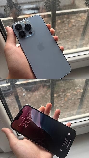 IPhone 13 Pro, Б/у, 128 ГБ, Sierra Blue, Зарядное устройство, 78 % at lalafo.kg IPhone 13 Pro, Б/у, 128 ГБ, Sierra Blue, Зарядное устройство, 78 %