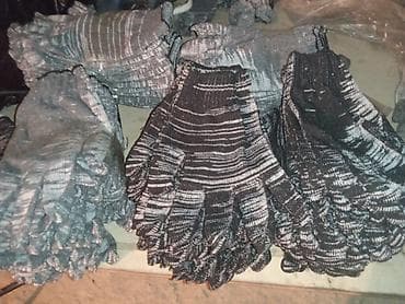 Перчатки трикотажные рабочие - Материал: смешанная пряжа (меланж lalafo.kg да — 4 Перчатки трикотажные рабочие - Материал: смешанная пряжа (меланж — 4