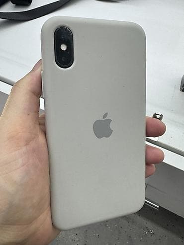 IPhone X, Б/у, 64 ГБ, Серебристый, Чехол, 62 % at lalafo.kg IPhone X, Б/у, 64 ГБ, Серебристый, Чехол, 62 %