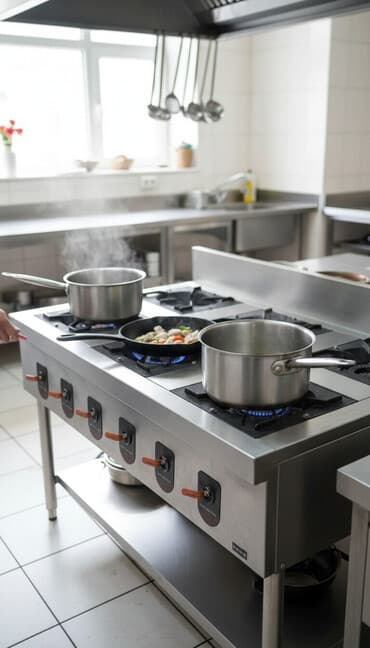 Профессиональная газовая плита на 6 конфорок. Особенности: - at lalafo.kg Профессиональная газовая плита на 6 конфорок. Особенности: -