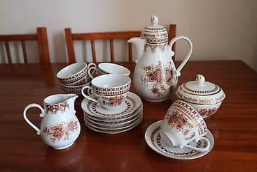Немецкий винтажный кофейный фарфоровый сервиз Kahla на 6 персон at lalafo.kg Немецкий винтажный кофейный фарфоровый сервиз Kahla на 6 персон