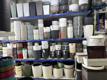 Коллекция кашпо и горшков для растений - Разнообразие форм: круглые at lalafo.kg Коллекция кашпо и горшков для растений - Разнообразие форм: круглые