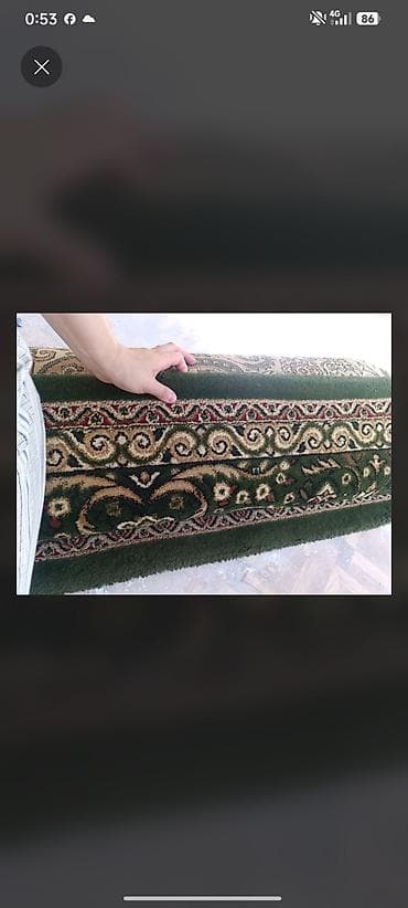 Ковер Б/у, Советский, 600 * 350, Шерсть, Безналичная/наличная оплата at lalafo.kg Ковер Б/у, Советский, 600 * 350, Шерсть, Безналичная/наличная оплата