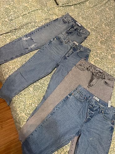 Джинсы, Мом, Zara, Турция, Высокая талия, M at lalafo.kg Джинсы, Мом, Zara, Турция, Высокая талия, M