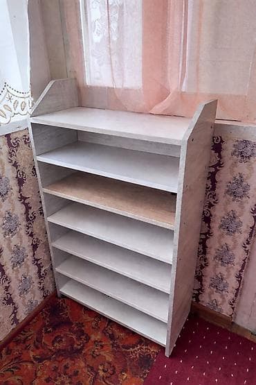 Ванна бөлмөсүнө текчелер: Бут кийим үчүн текче, Башка материал lalafo.kg да — 1 Ванна бөлмөсүнө текчелер: Бут кийим үчүн текче, Башка материал — 1