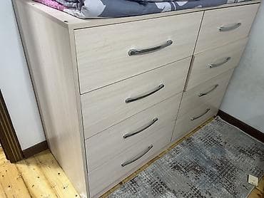 Комод для одежды, Б/у, Без зеркала, ЛДСП, цвет - Бежевый, Самовывоз at lalafo.kg Комод для одежды, Б/у, Без зеркала, ЛДСП, цвет - Бежевый, Самовывоз