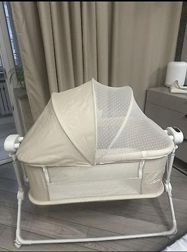 Балдар үчүн креслолор: Люлька, Бешик, Металл, түсү - Саргыч боз lalafo.kg да — 1 Балдар үчүн креслолор: Люлька, Бешик, Металл, түсү - Саргыч боз — 1