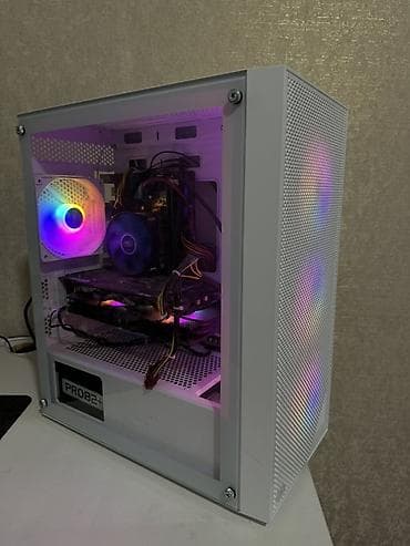 Игровой/рабочий ПК в белом корпусе с подсветкой + комплект периферии at lalafo.kg — 1 Игровой/рабочий ПК в белом корпусе с подсветкой + комплект периферии — 1