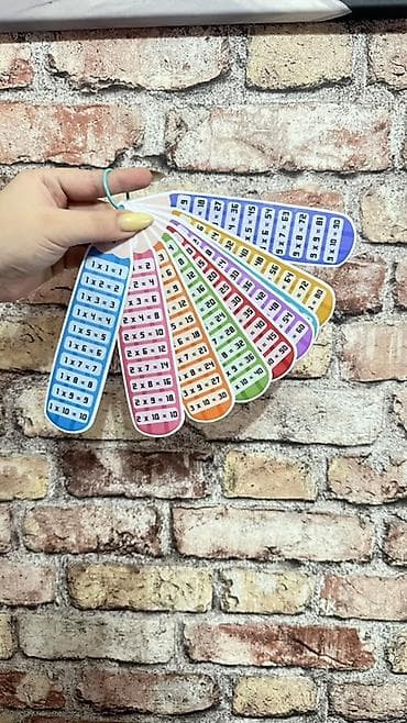 🌈 Веер “Таблица умножения” 1–9 Удобный помощник для школьника 💛 at lalafo.kg 🌈 Веер “Таблица умножения” 1–9 Удобный помощник для школьника 💛