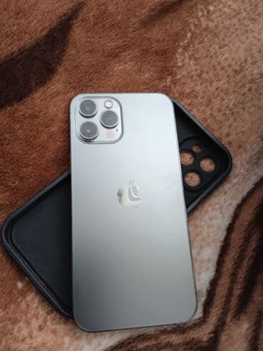 IPhone 12 Pro Max, Б/у, 128 ГБ, Серебристый, Защитное стекло, Чехол, 79 % at lalafo.kg IPhone 12 Pro Max, Б/у, 128 ГБ, Серебристый, Защитное стекло, Чехол, 79 %