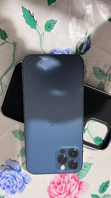 IPhone 12 Pro, 128 ГБ, Pacific Blue, Чехол, 74 % at lalafo.kg IPhone 12 Pro, 128 ГБ, Pacific Blue, Чехол, 74 %