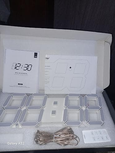 Часы (Южная Корея) 800с. настенные, с пультом.(новые) at lalafo.kg Часы (Южная Корея) 800с. настенные, с пультом.(новые)