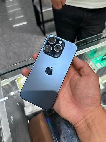 IPhone 15 Pro, Б/у, 256 ГБ, Blue Titanium, Защитное стекло, Чехол, 79 % at lalafo.kg IPhone 15 Pro, Б/у, 256 ГБ, Blue Titanium, Защитное стекло, Чехол, 79 %