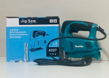 Байэл: Лобзик Makita 4327 – это электроинструмент бирюзового цвета с черной at lalafo.kg Байэл: Лобзик Makita 4327 – это электроинструмент бирюзового цвета с черной