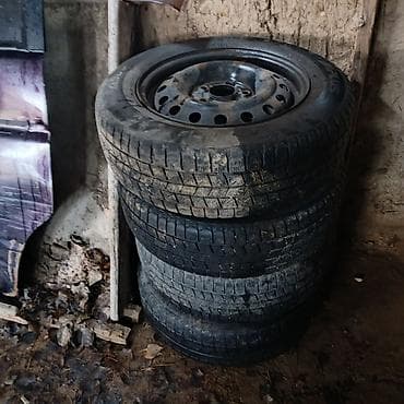 Колеса в сборе R 15, Зима, Б/у, Комплект, Легковые, Железные, отверстий - 5 at lalafo.kg Колеса в сборе R 15, Зима, Б/у, Комплект, Легковые, Железные, отверстий - 5